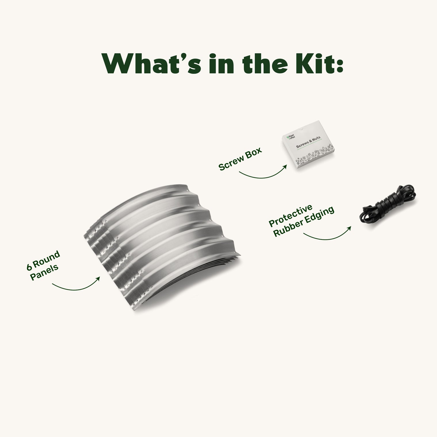 2x2x1 ft Round Raised Garden Bed