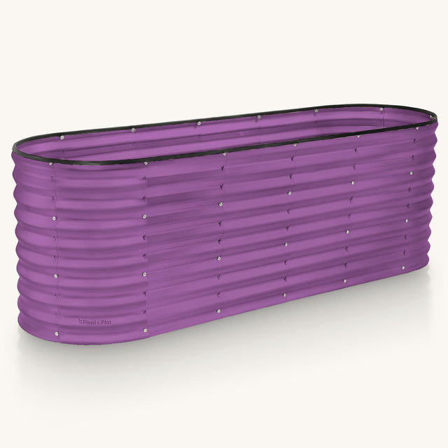 6x2x2 ft Purple Oval Raised Garden Bed