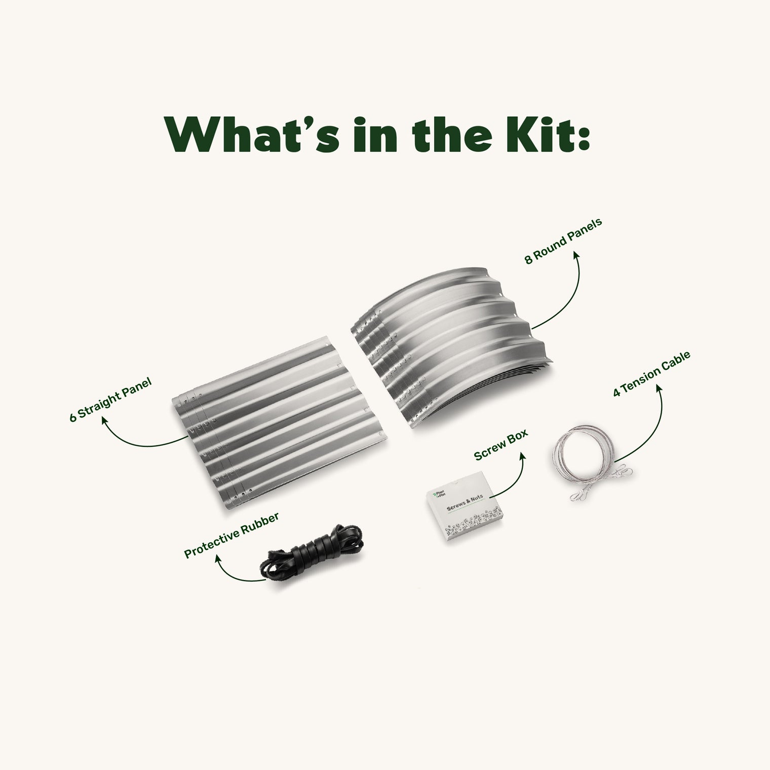 6x3x1 ft Silver Oval Raised Garden Bed