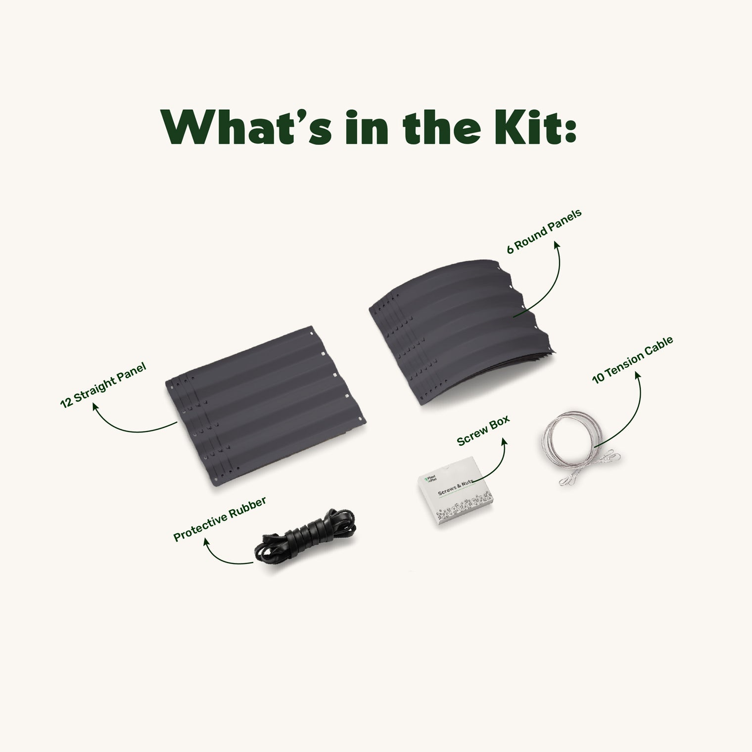 8x2x1 ft Gray Oval Raised Garden Bed