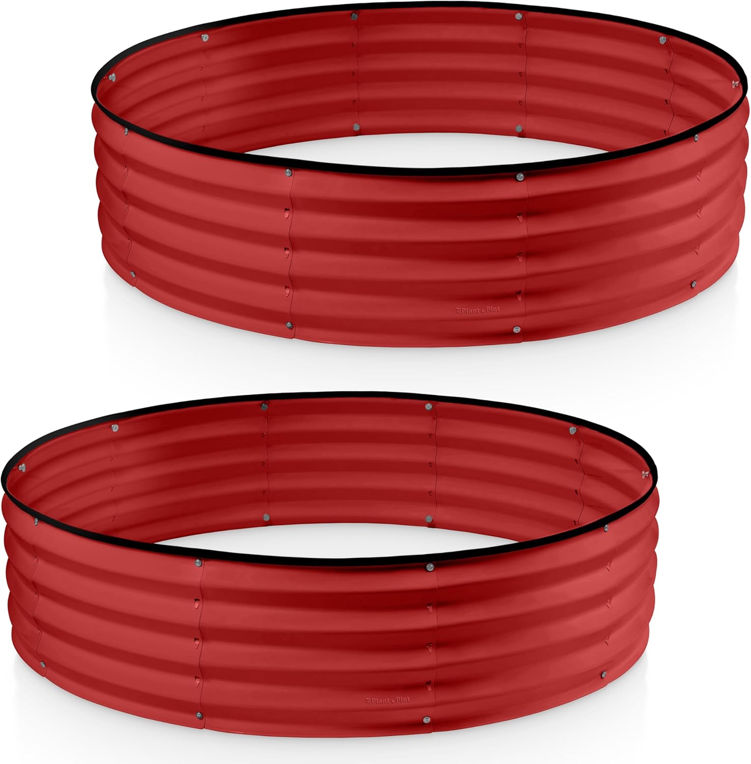4x4x1 ft Red 2 Pcs Raised Garden Bed