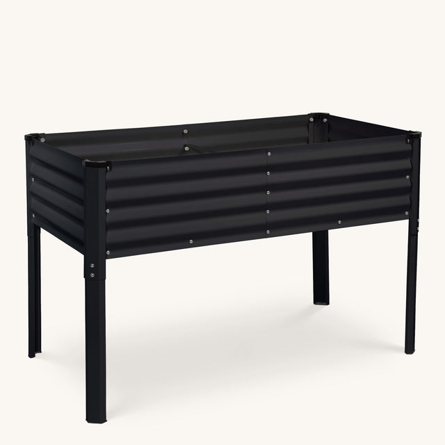 Raised Garden Beds with Legs in Black