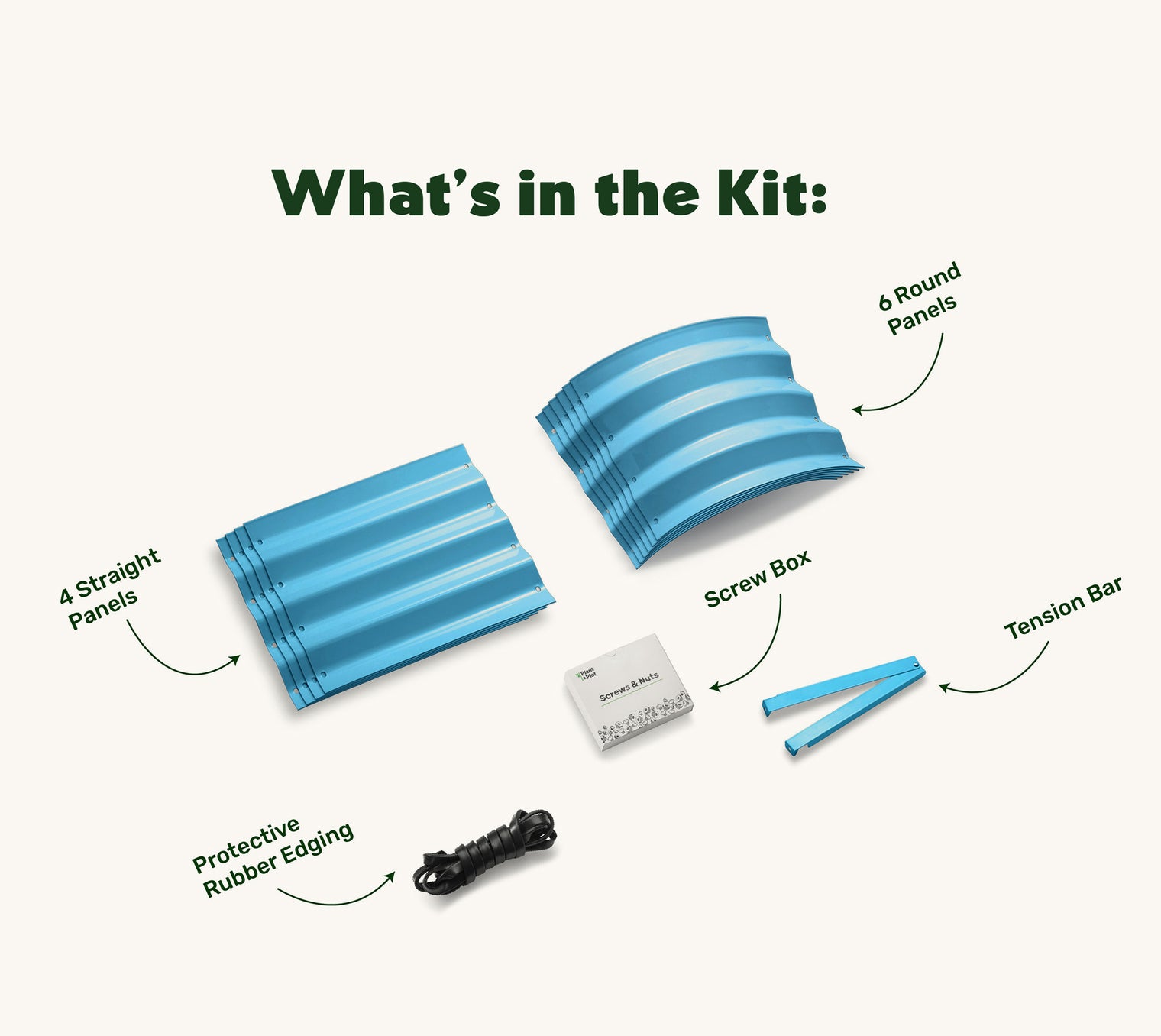 4x2x1 ft Teal Raised Garden Bed