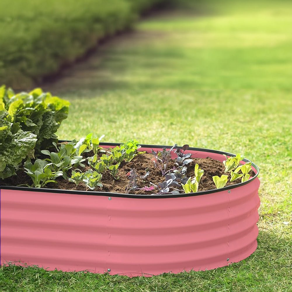 outdoor planter on the grass