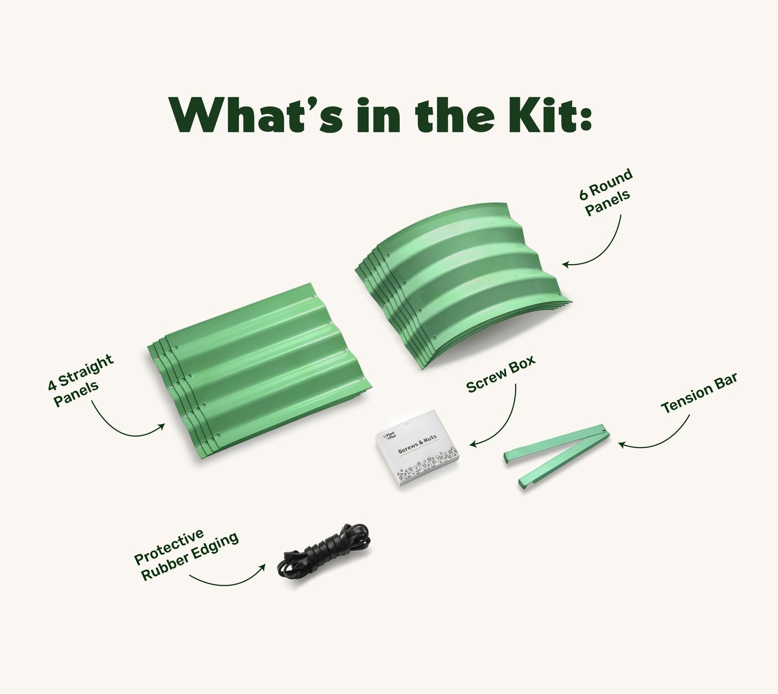 4x2x1 ft Light Green 2 Pcs Raised Garden Bed