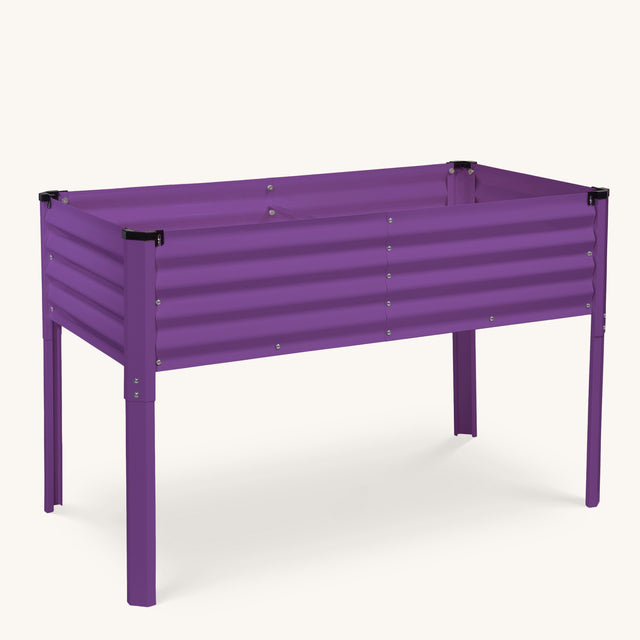 Raised Garden Beds with Legs in Purple