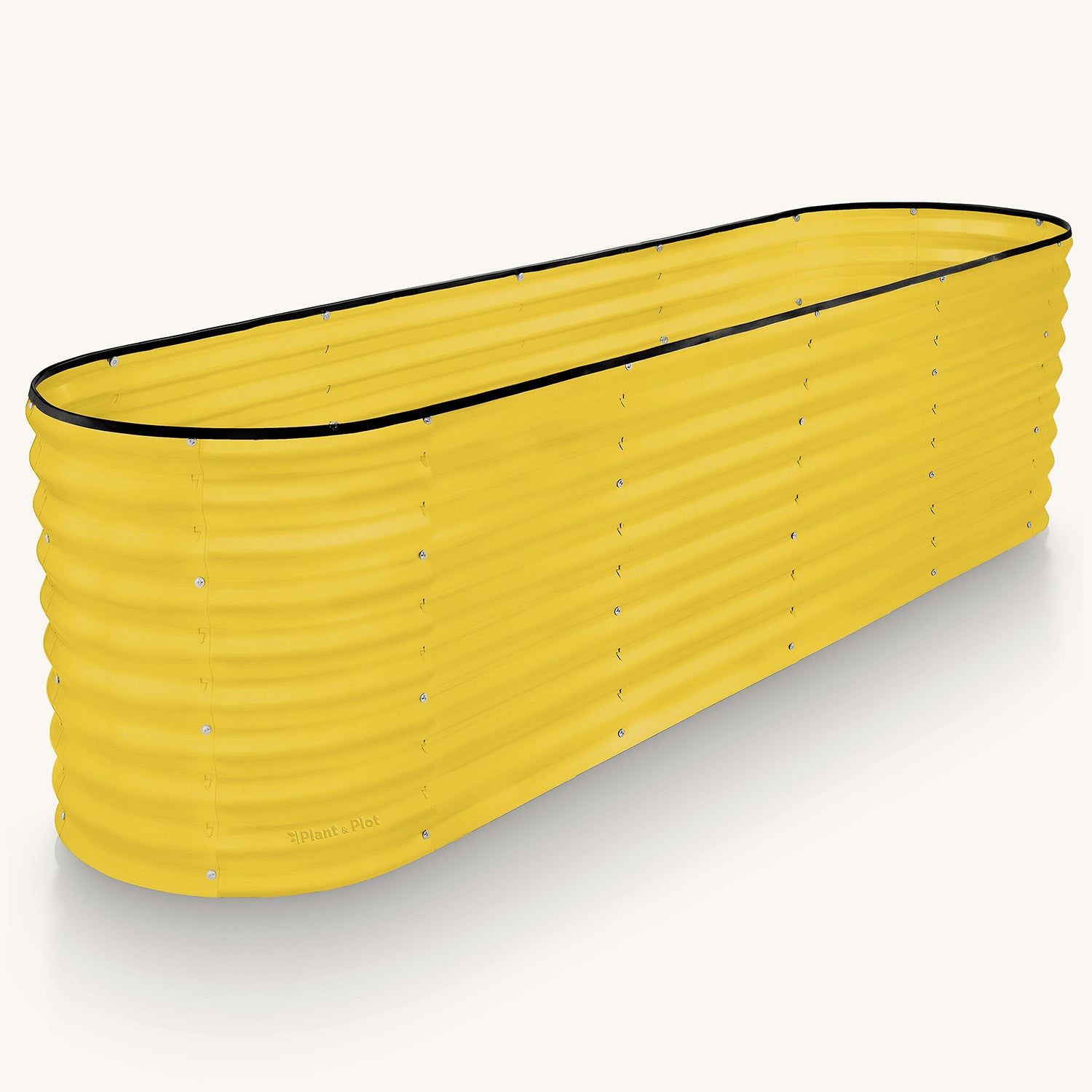 8x2x2 Yellow Oval Raised Garden Bed