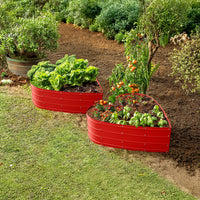 3x3x1 ft Red Heart Shaped Raised Garden Bed