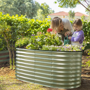 Galvanized Raised Garden Beds Outdoor Planter Raised Beds for Gardening, Vegetables and Flowers