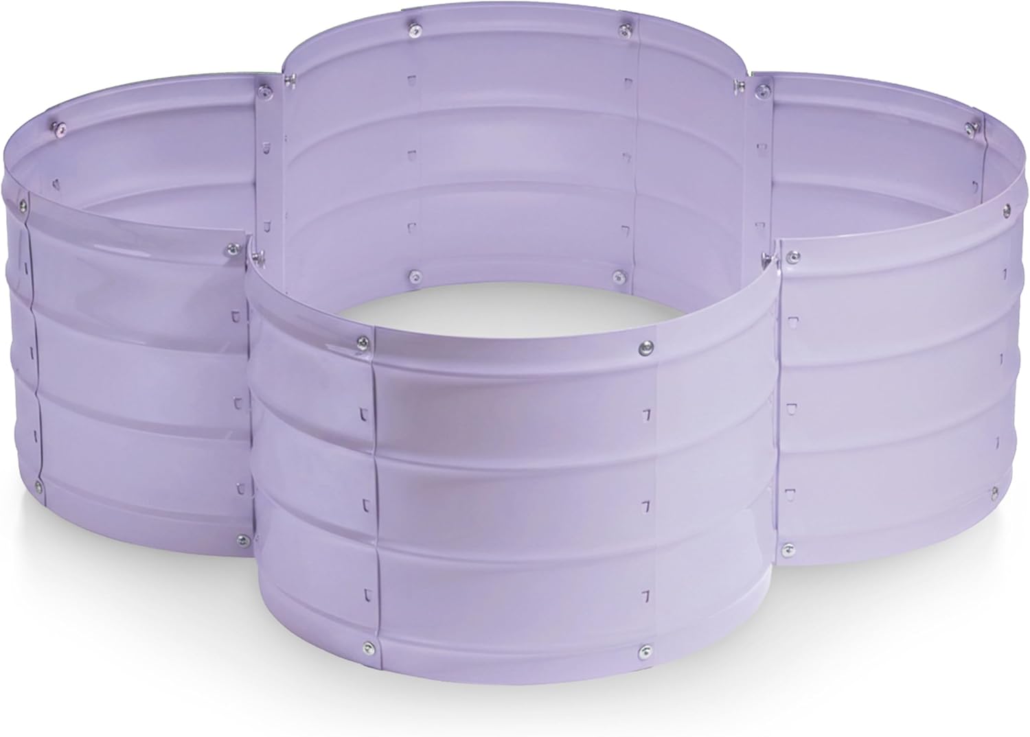 3x3x1 ft Lavender Flower Shaped Raised Garden Bed