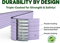 9 in 1 Modular Lavender Raised Garden Bed 8×2×1.5 ft