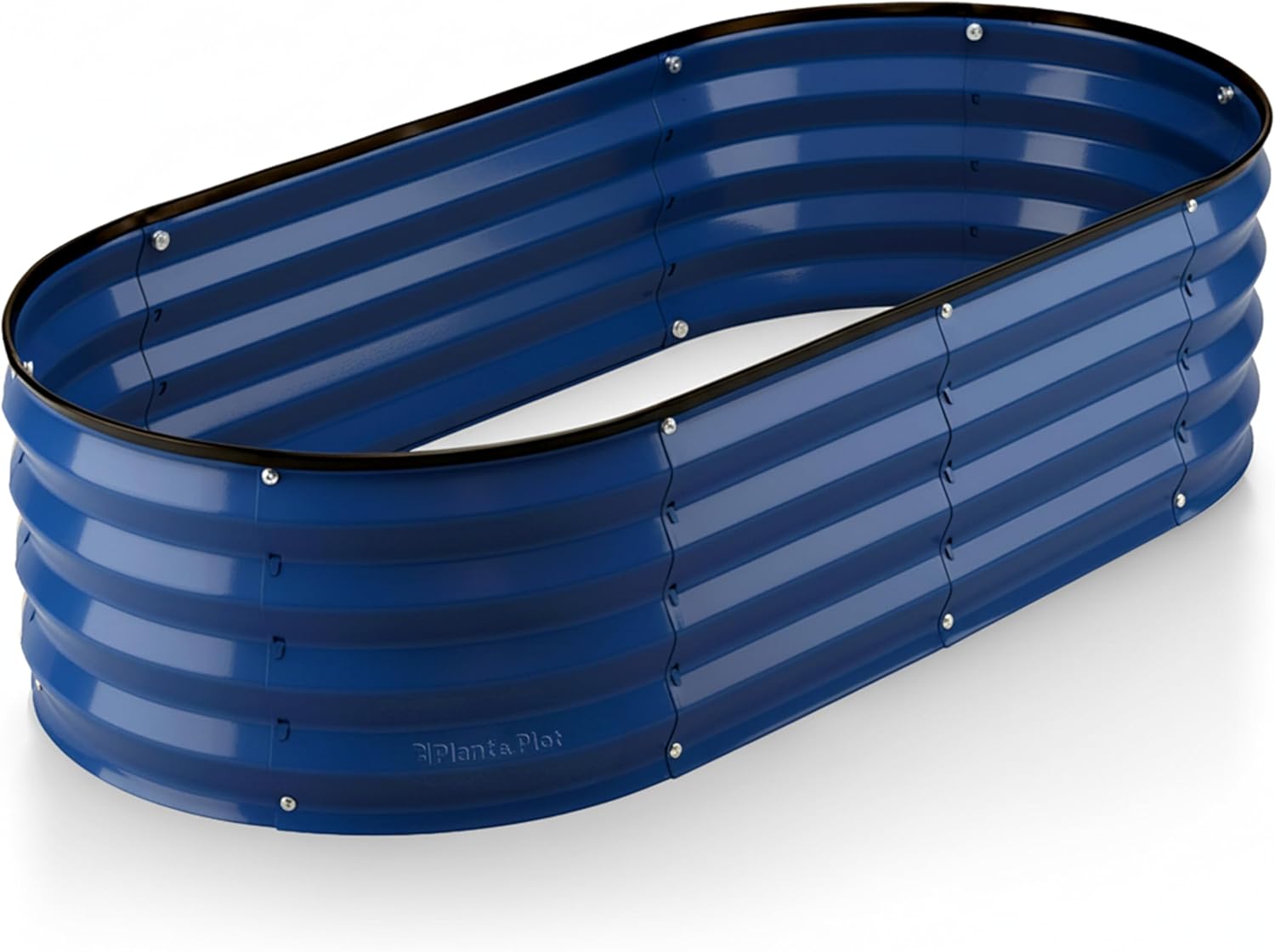4x2x1 ft Navy Oval Raised Garden Bed