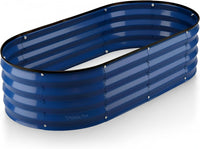 4x2x1 ft Navy Oval Raised Garden Bed