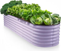 9 in 1 Modular Lavender Raised Garden Bed 8×2×1.5 ft