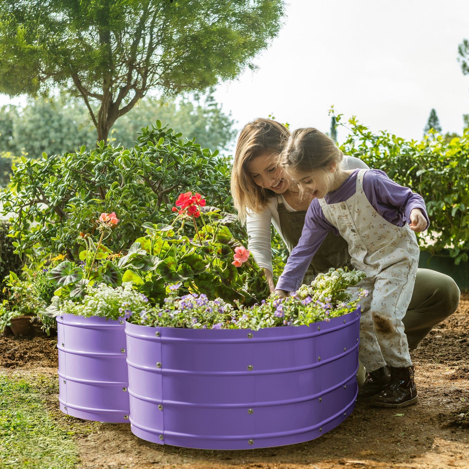 3x3x1 ft Purple Heart Shaped Raised Garden Bed (Copy)