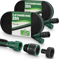 Flat Soaker Hose 25ft 2Pcs for Gardens
