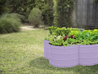 3x3x1 ft Lavender Flower Shaped Raised Garden Bed