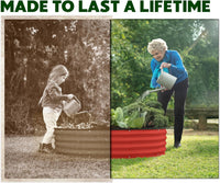 4x4x1 ft Red 2 Pcs Raised Garden Bed