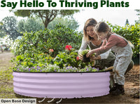 4x4x1 ft Lavender 2 Pcs Raised Garden Bed
