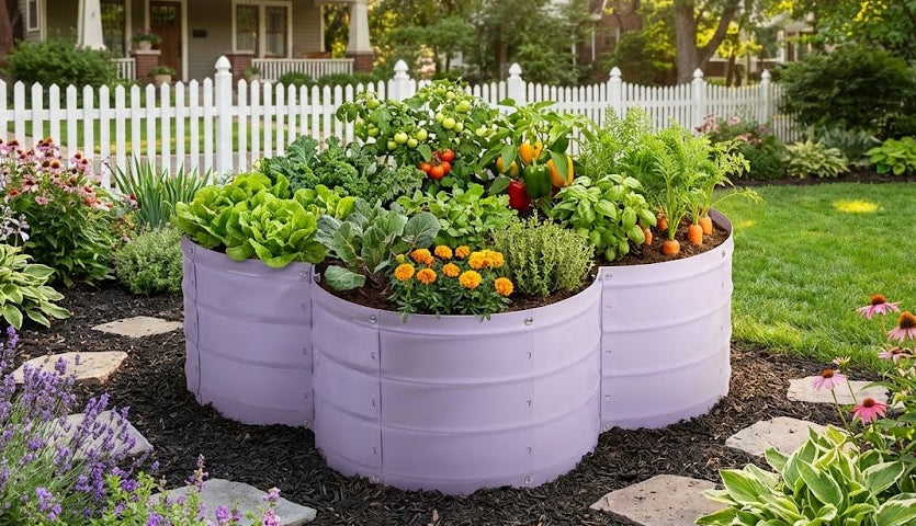 3x3x1 ft Yellow Flower Shaped Raised Garden Bed – Plant & Plot