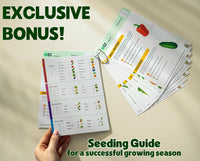 Seed and Seedling Spacer Tool for Garden // Square Foot Gardening Seed Template for Organized Plants, Vegetables & Fruits // Spacing Tool Kit for Planting (Yellow)