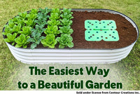 Seed and Seedling Spacer Tool for Garden // Square Foot Gardening Seed Template for Organized Plants, Vegetables & Fruits // Spacing Tool Kit for Planting (Green)