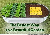 Seed and Seedling Spacer Tool for Garden // Square Foot Gardening Seed Template for Organized Plants, Vegetables & Fruits // Spacing Tool Kit for Planting (Yellow)