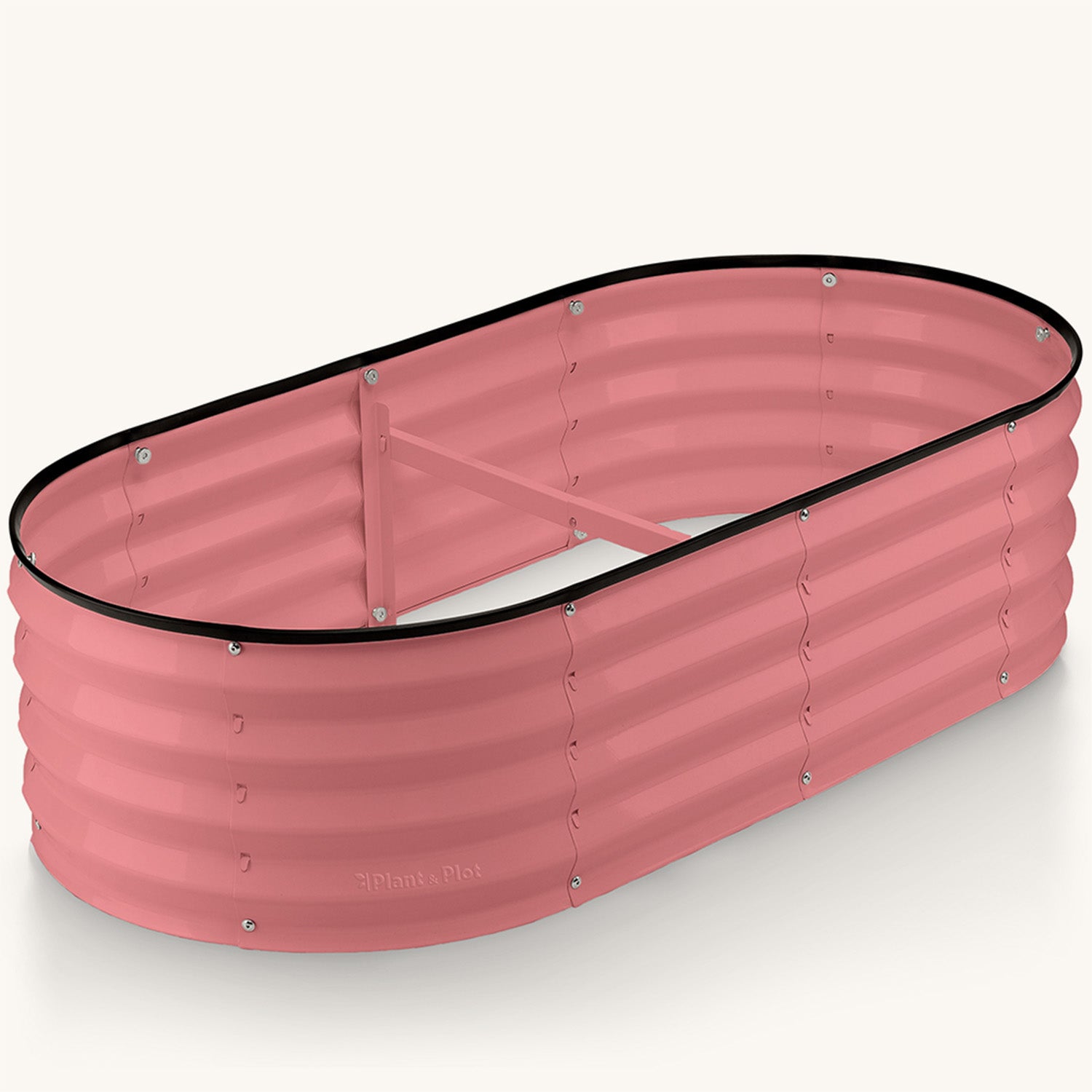 4x2x1 ft Blush Pink Oval Raised Garden Bed