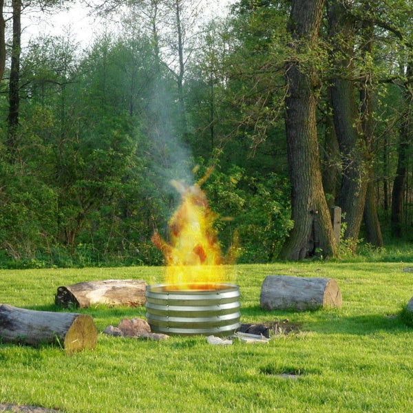 raised garden beds outdoor used as a fire ring