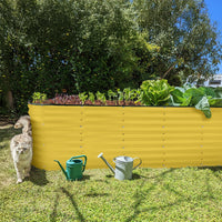 8x2x2 Yellow Oval Raised Garden Bed