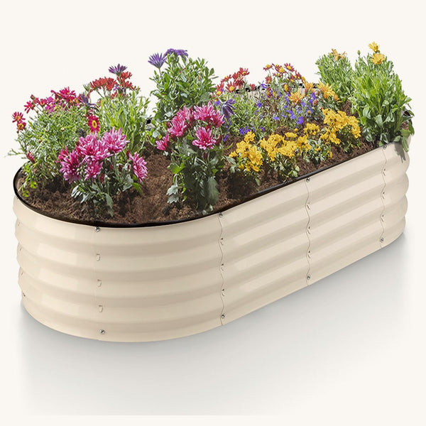 outdoor planter with flowers