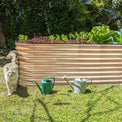 raised garden beds outdoor on grass