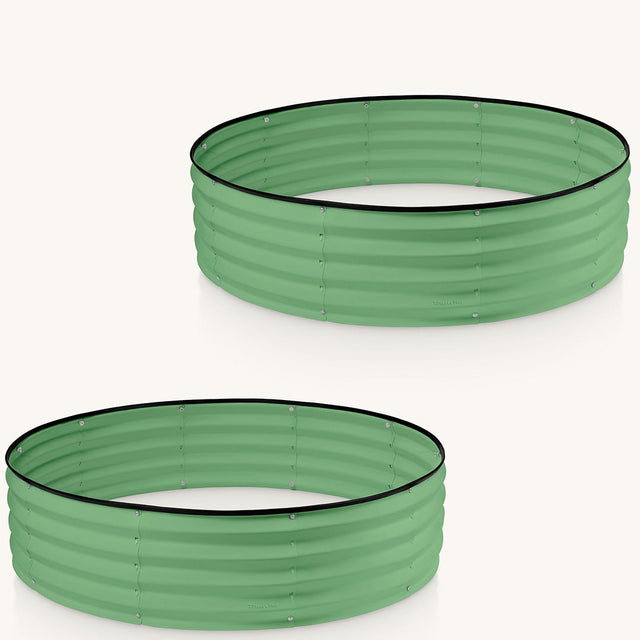 flower pots in light green