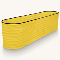 8x2x2 Yellow Oval Raised Garden Bed