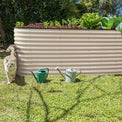 outdoor planter in a garden